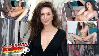 GERMAN SCOUT - SKINNY HAIRY COLLEGE GIRL ISABELLA I PICKUP AND ROUGH CASTING FUCK