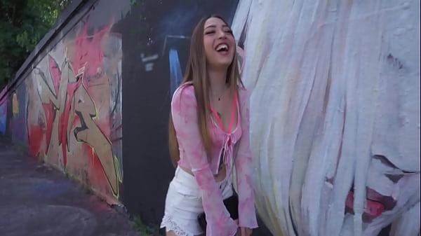 Public Agent - Colombian sex prole in America with taut torso, mamilla rings and hair agrees to sex outdoors